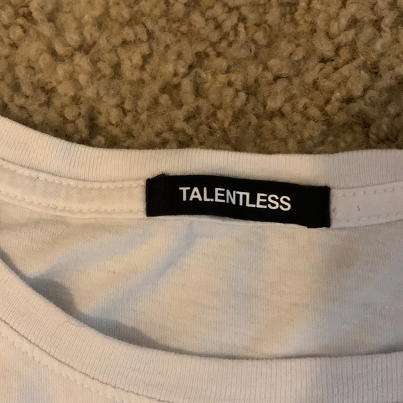 White TALENTLESS T-Shirt - Picture 3 of 5